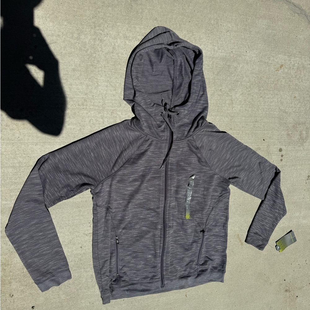 Gray Hooded Jacket Size S